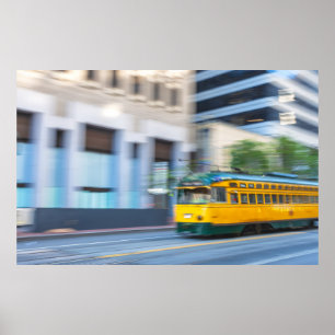 Póster Autobús de Trolley de San Francisco