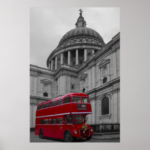 Póster Autobús del rojo de Londres