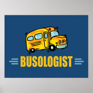 Póster Autobús divertido