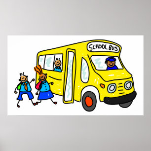 Póster Autobús escolar