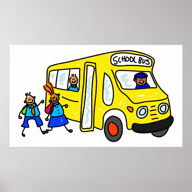 Póster Autobús escolar (Frente)