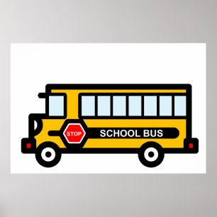 Póster Autobús escolar