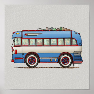 Póster Autobús recorrido