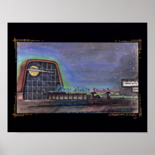Póster autocinema de la Luna Nueva