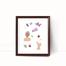 Autocuidado, ilustracion de moda