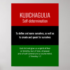Póster Autodeterminación del personalizado KUJICHAGULIA K