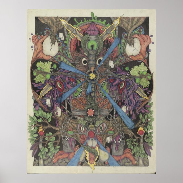 Póster Autodisolución de la base de grasa (Viaje en el oj (Frente)