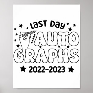 Póster Autografo Día 2023 Último Día Del Autografo Escola