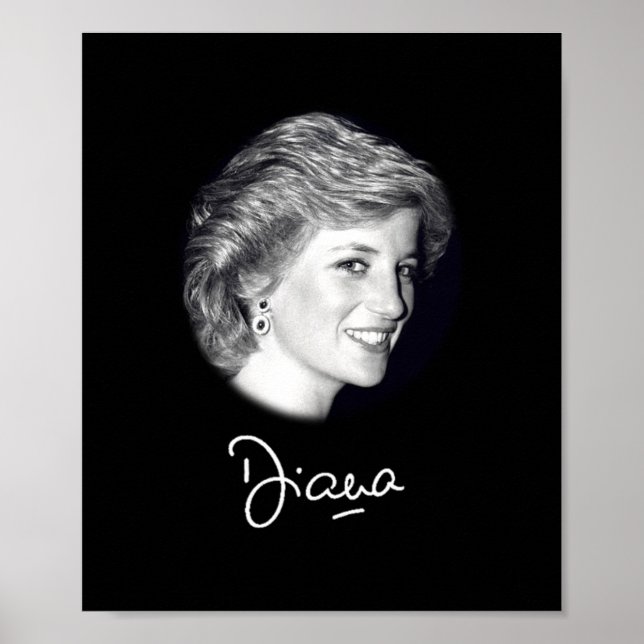Póster autógrafo Princess Diana (Frente)