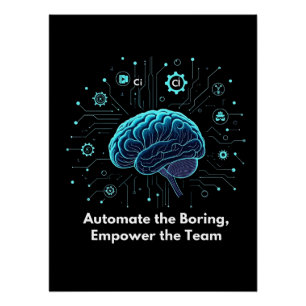 Póster Automatizar el anclaje, empoderar al equipo