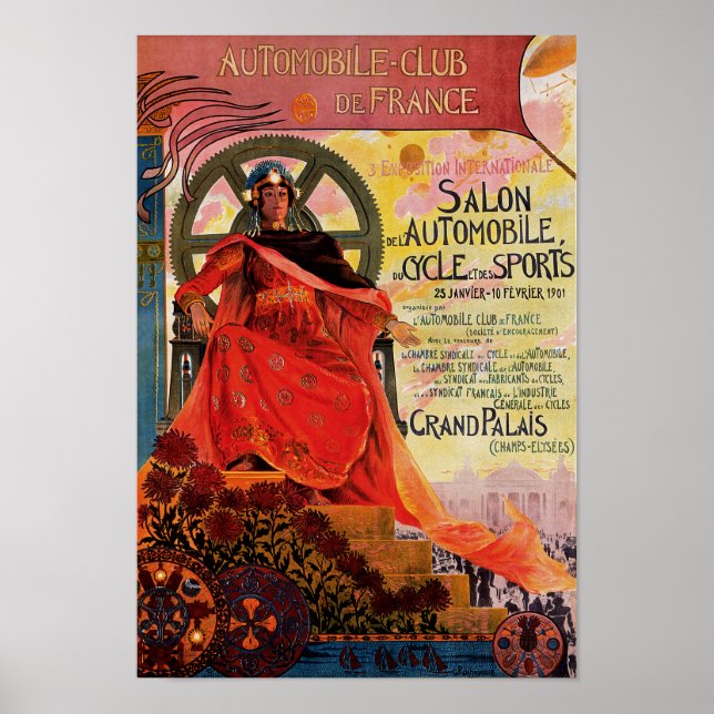 Póster Automobile Club de Francia (Frente)