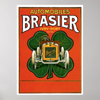 Póster Automobiles Brasier