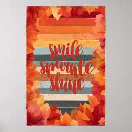 Póster Automotivacional, sonrisa, espuma, bribón