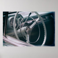 Automóvil Clásico Retro De Interior De Auto De Med