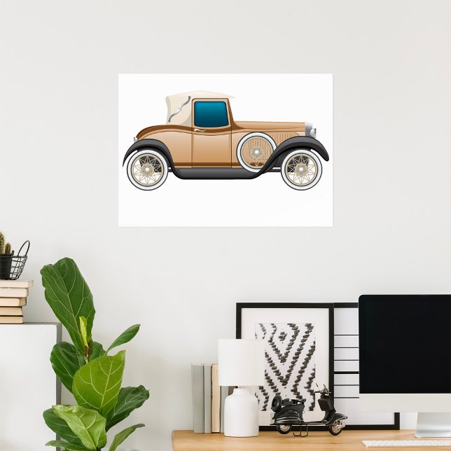 Póster Automóvil Clásico Vintage (Subido por el creador)