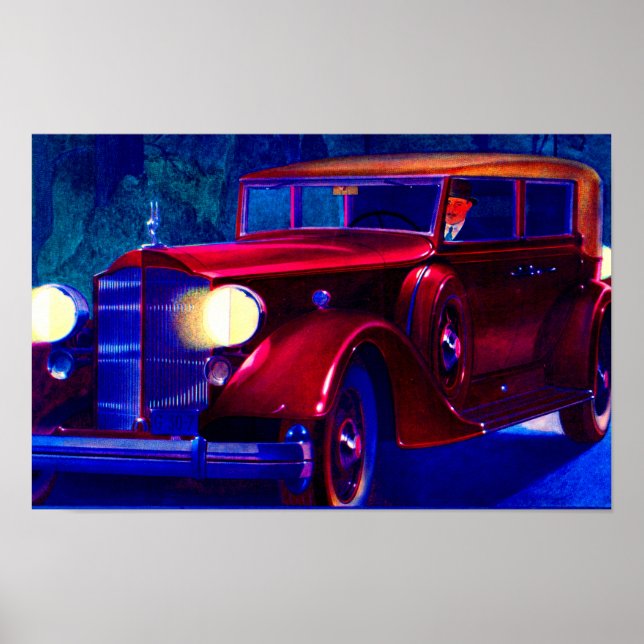 Póster Automóvil de Packard 1934 (Frente)