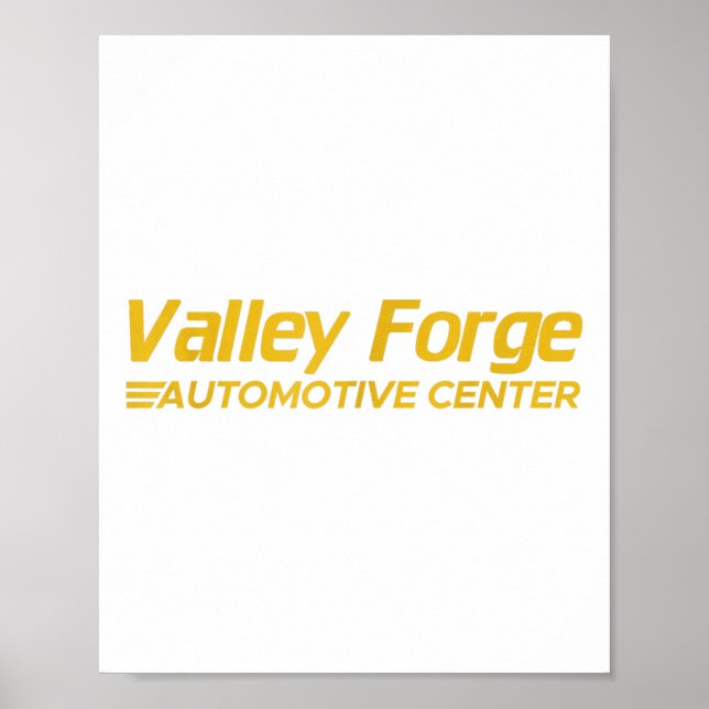 Póster Automóvil de Valley Forge (Frente)