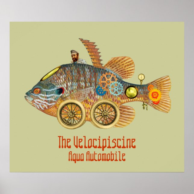 Póster Automóvil de Velocipiscine ~ Aqua (Frente)
