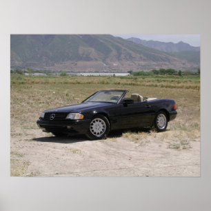 Póster Automóvil descubierto 1998 de Mercedes-Benz SL500
