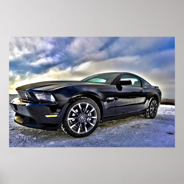 Póster Automóvil Muscle Car Mustang (Frente)