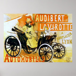 Póster Automóviles Audibert y Lavirotte.
