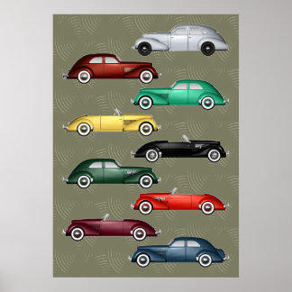 Póster Automóviles Baby Duesenberg y Cord