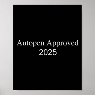 Póster Autopen Approved 2025 