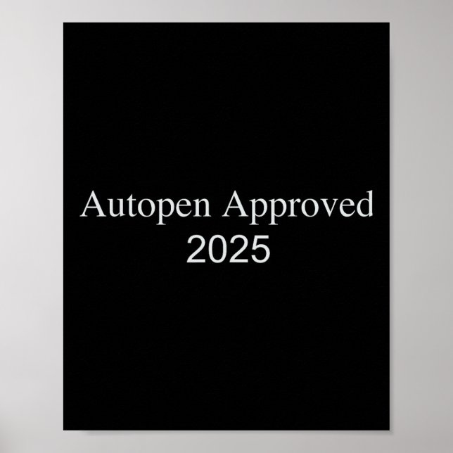 Póster Autopen Approved 2025  (Frente)
