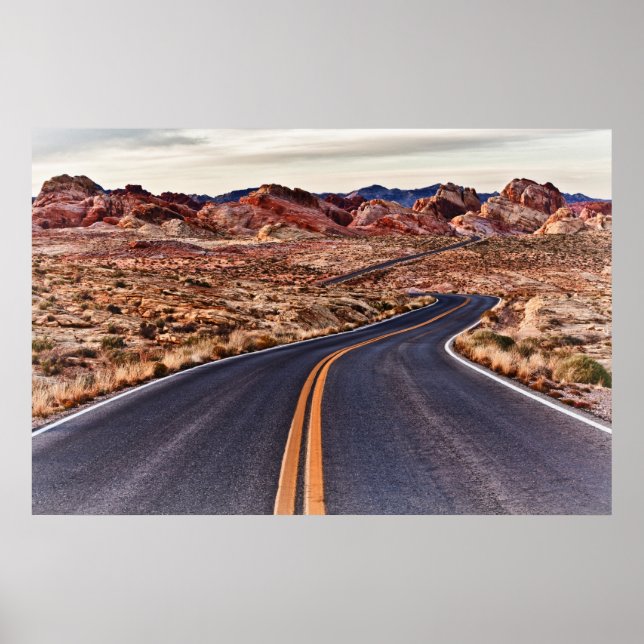 Póster Autopista del desierto Lonesome (Frente)