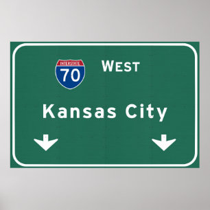 Póster Autopista interestatal KC de Kansas City
