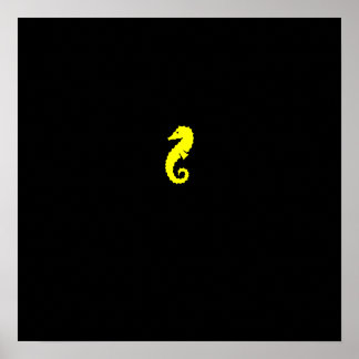 Póster Autopista marino oceánico amarillo