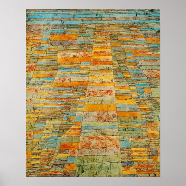 Póster Autopista Paul Klee y autopistas (Frente)