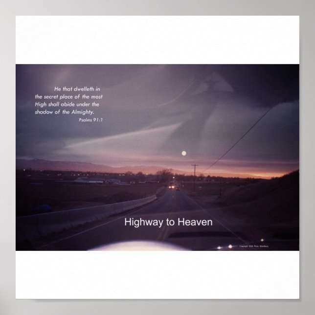 Póster Autopista Psalm 91 al cielo (Frente)