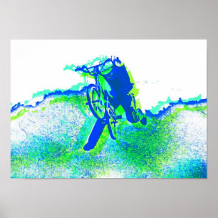 Póster Autor de estilo libre BMX en estilo pop de Guay