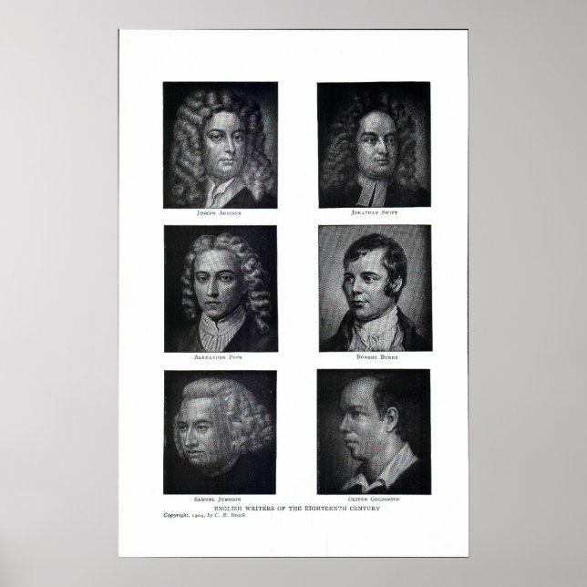 Póster Autores británicos (Frente)