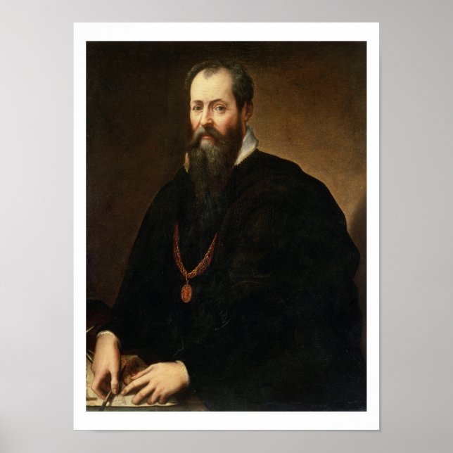 Póster Autoretrato, 1566-68 (aceite sobre lienzo) (Frente)