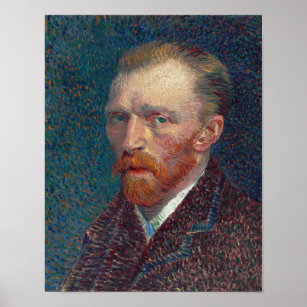 Póster Autoretrato 1887 de Vincent van Gogh