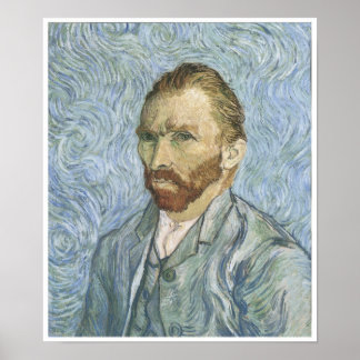 Póster Autoretrato, 1889, Vincent Van Gogh
