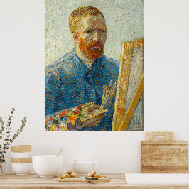 Póster Autoretrato como pintor por Vincent Van Gogh