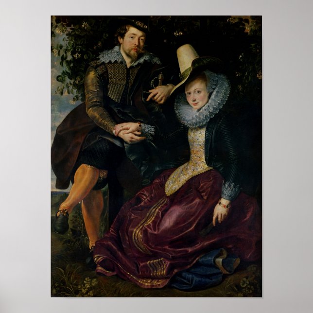 Póster Autoretrato con Isabella Brandt (Frente)