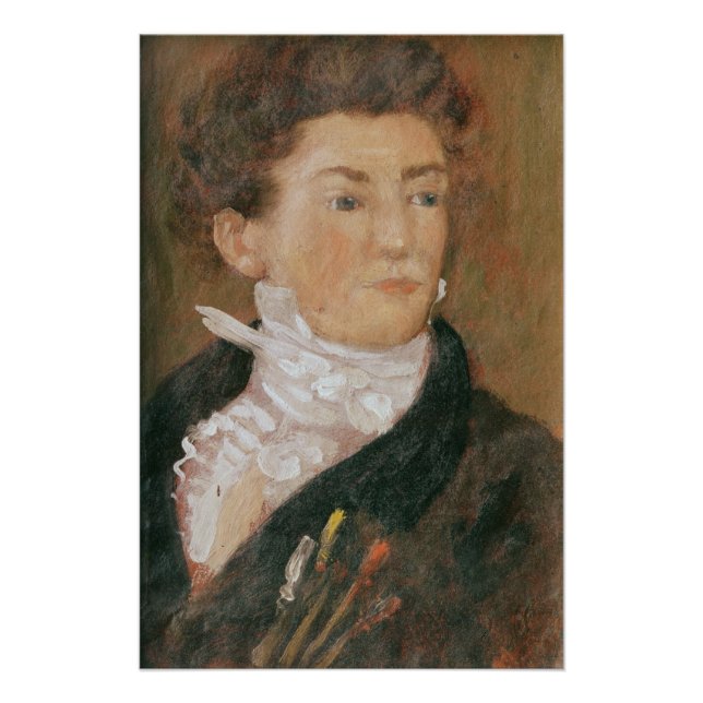 Póster Autoretrato con pinceles (Anverso)