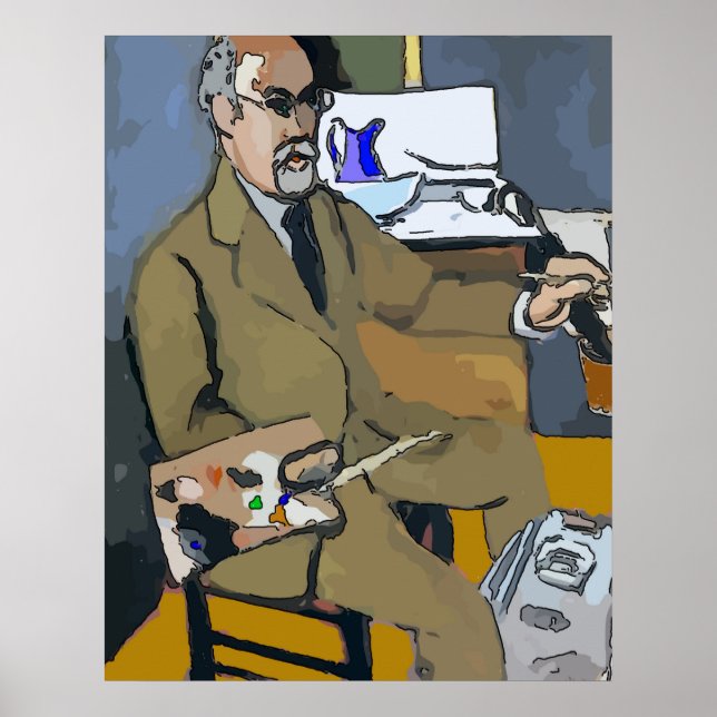 Póster Autoretrato de artista (Frente)