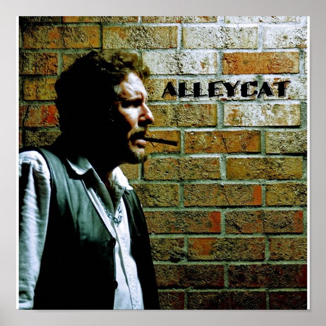 Póster Autoretrato de Bruce AlleyCat (Frente)