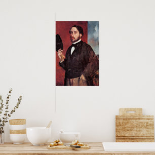 Póster Autoretrato, de Edgar Degas,