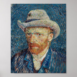 Póster Autoretrato de Van Gogh
