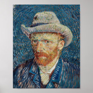 Póster Autoretrato de Van Gogh