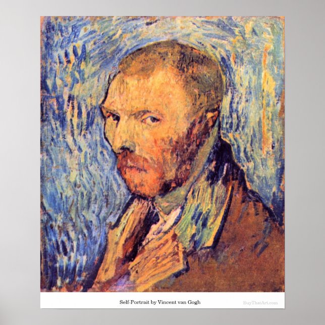 Póster Autoretrato de Vincent van Gogh (Frente)