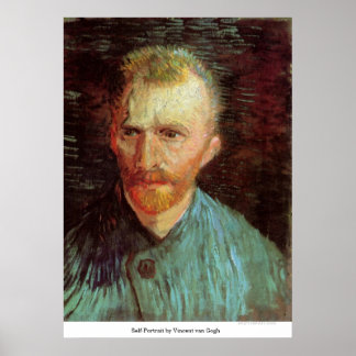 Póster Autoretrato de Vincent van Gogh