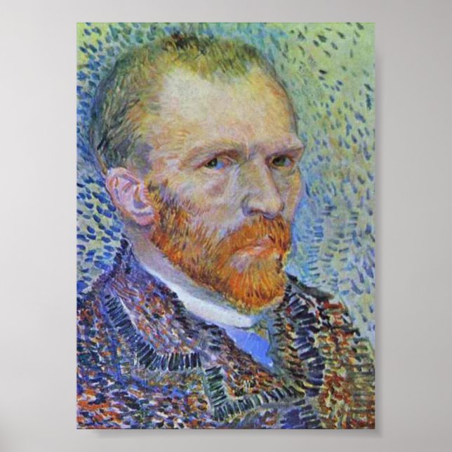 Póster Autoretrato de Vincent Van Gogh (Frente)