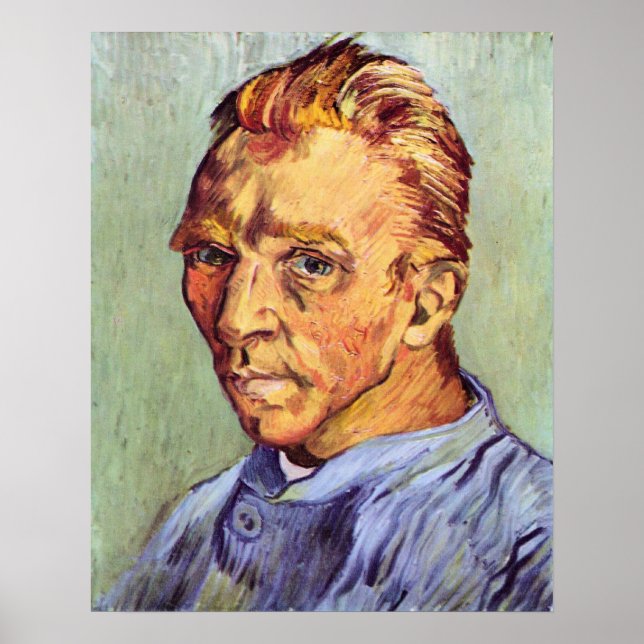 Póster Autoretrato de Vincent van Gogh (Frente)